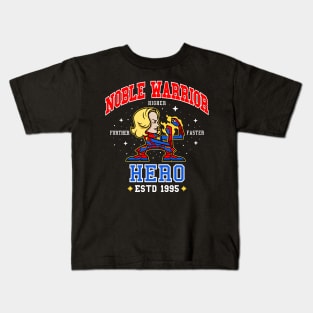 Noble Warrior (Collab with demonigote) Kids T-Shirt